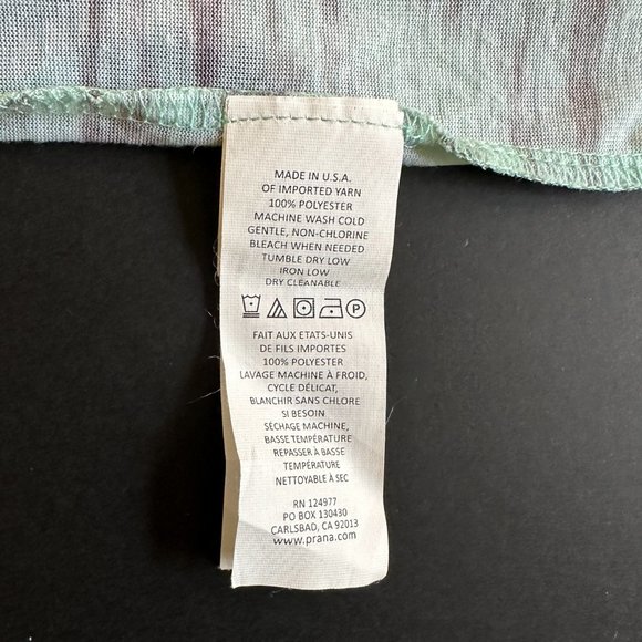 prAna Womens Aleah Top Lightweight Semi Sheer V Neck 3/4 Sleeve - Picture 4 of 4